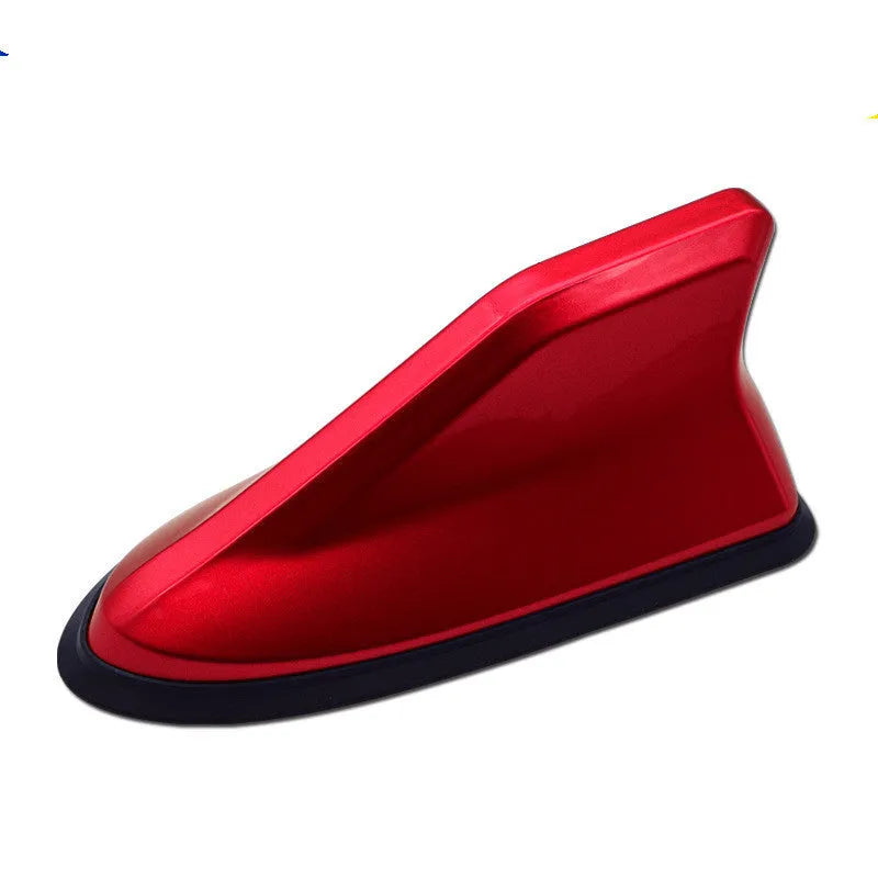 Black shark fin car antenna with paste installation, 160x78x70mm, for radio signal reception