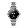 AK38 Ladies Smart Watch with stainless steel Milanese band and 1.09-inch colour screen.