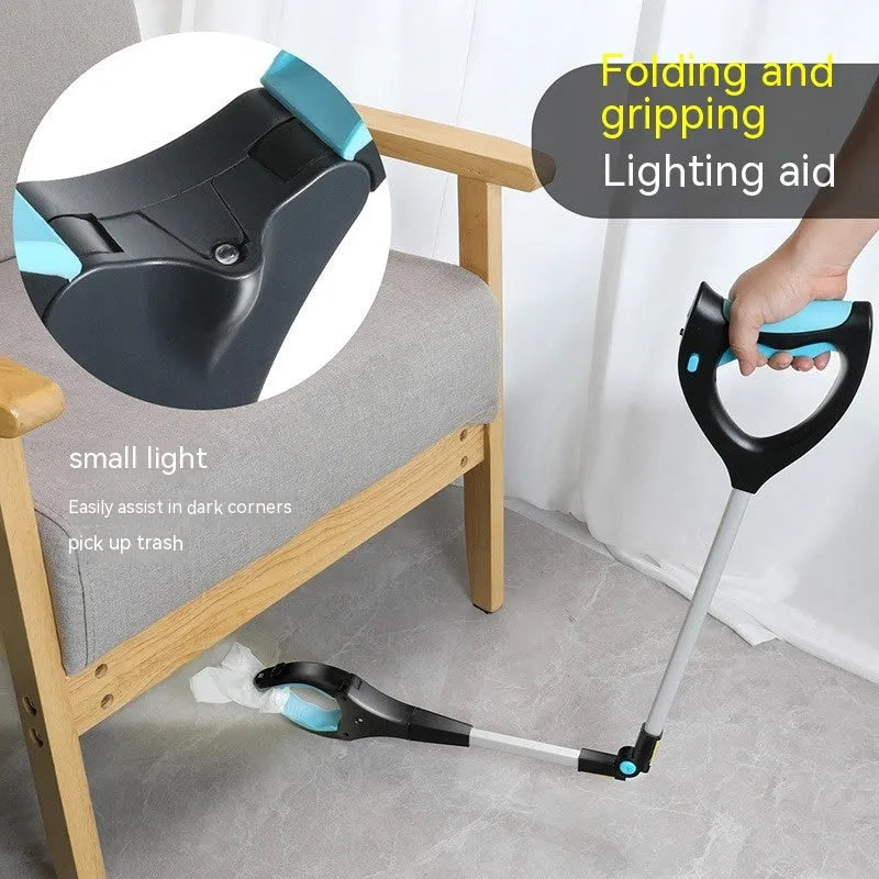 Plastic and aluminium alloy rubbish bin bag clip in blue, green, orange, red, yellow or blue lighting
