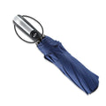 Triple-folding business promotional umbrella with automatic open mechanism and steel ribs