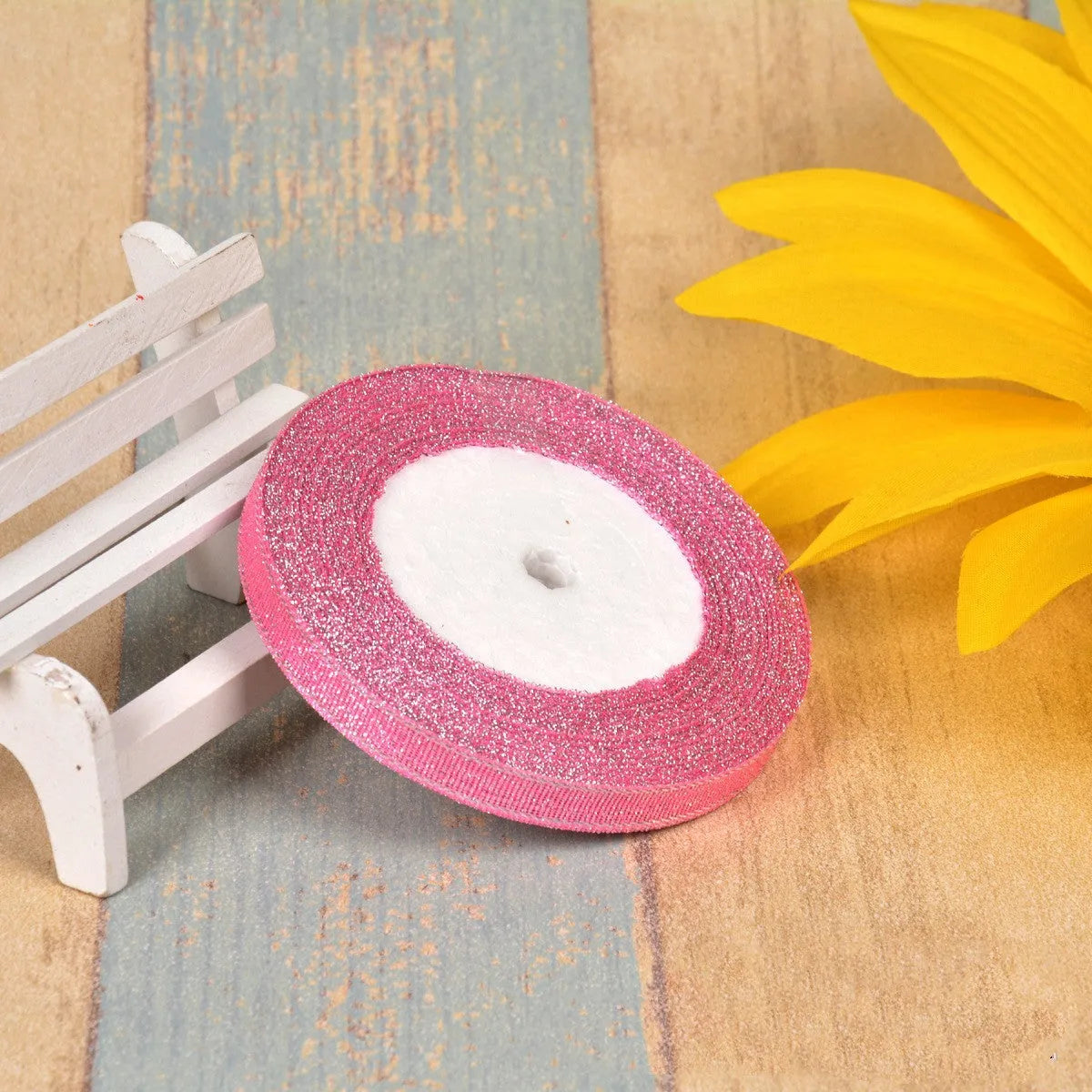 Green onion pattern polyester decorative ribbon in gold silk silver colour for clothing and gift box decoration