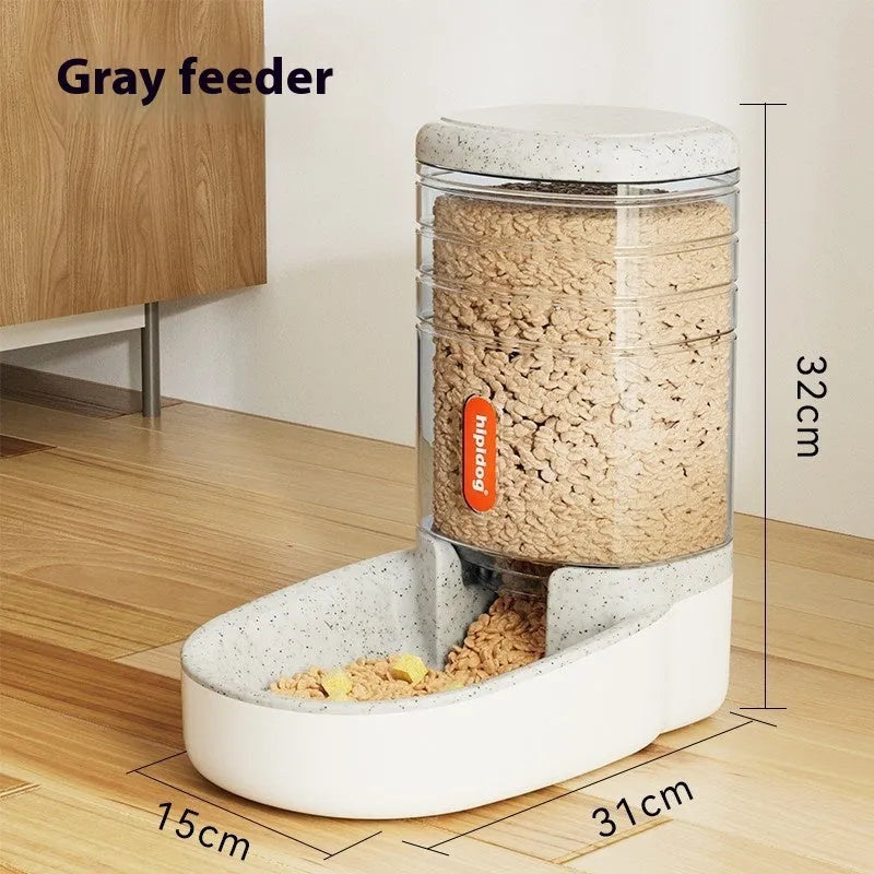 Blue automatic pet water fountain with 3.8L capacity for dogs and cats