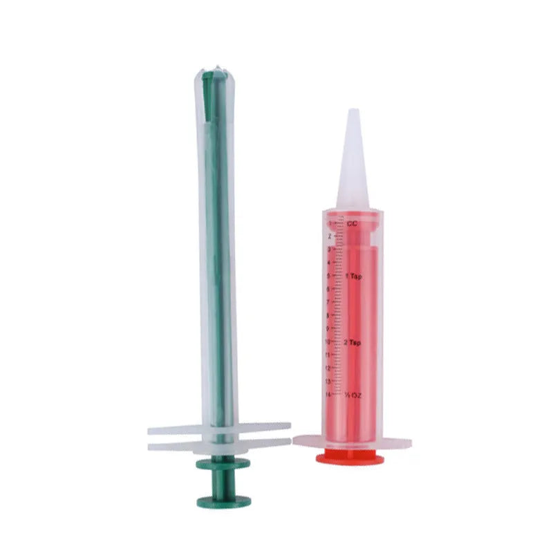 Two pet pill shooters with soft tip syringes for administering tablets to cats and dogs