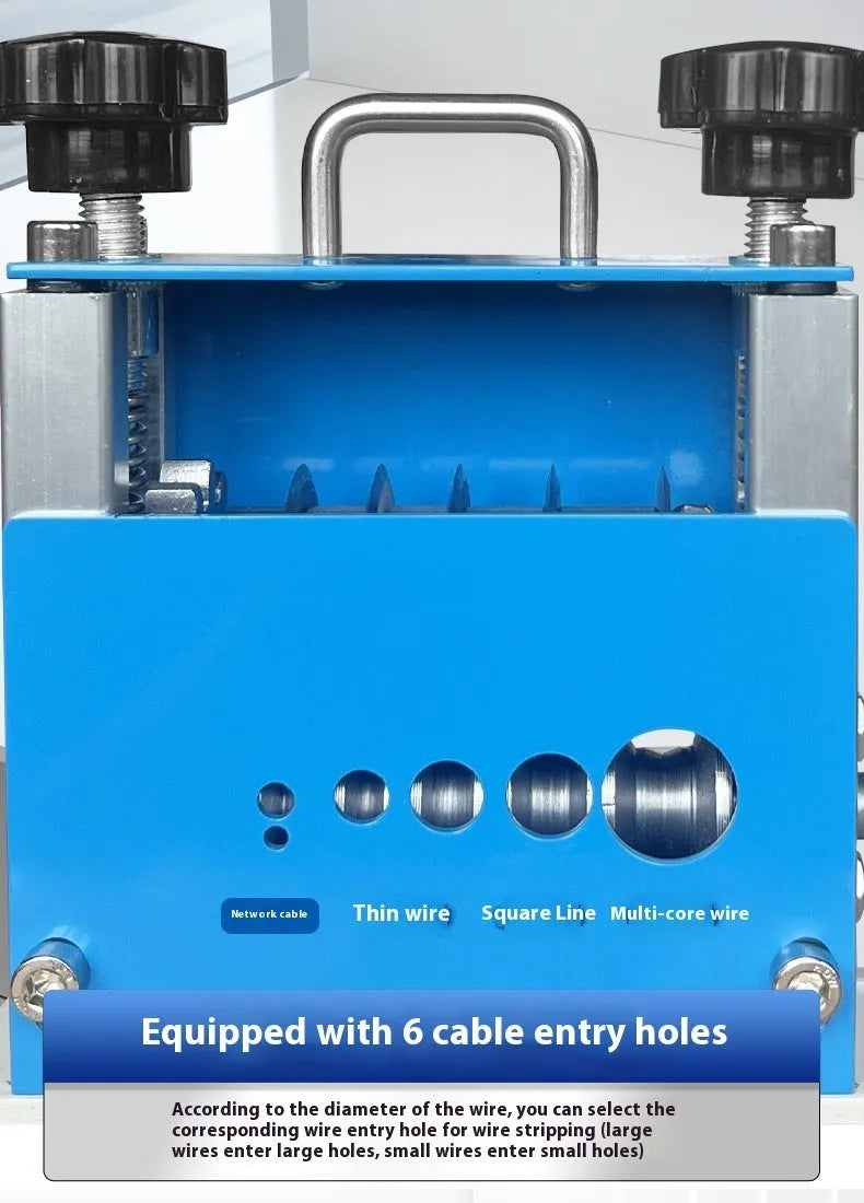 SD-017 manual wire stripping machine for 0.5-17mm diameter wires with compact tool dimensions