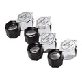 Handheld metal magnifying glass with optical glass lens for jewellery and coin identification