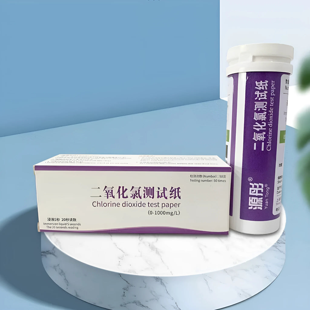 Chlorine dioxide test paper bottle with 50 pieces for waste water detection