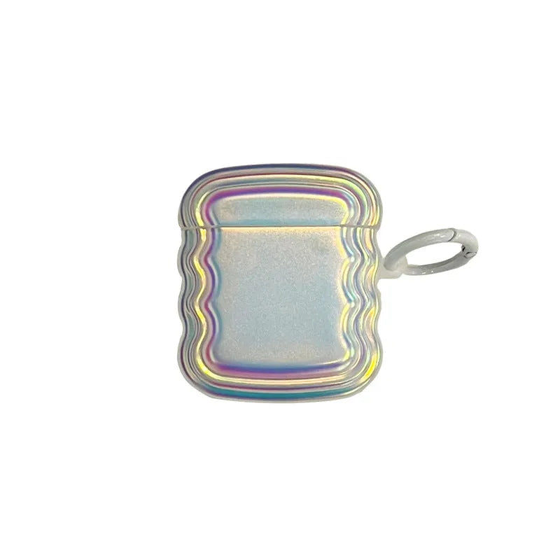 Silicone headset case with magic laser ring design for AirPods Pro 2, New Generation 3, Pro, and 1/2 generation models