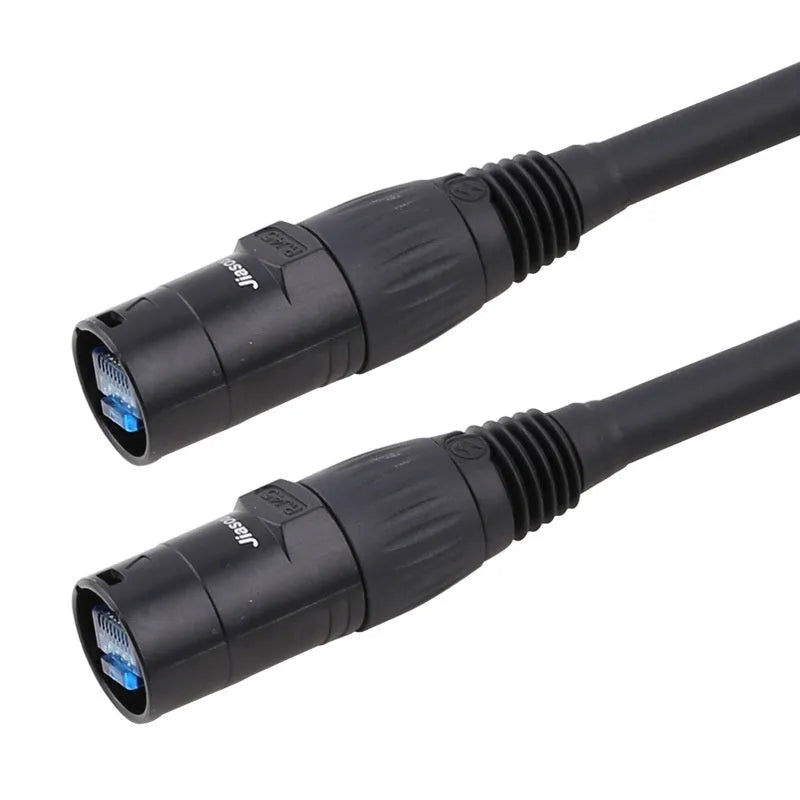 CAT6 RJ45 network docking converter extension cable with plug connectors in selected length