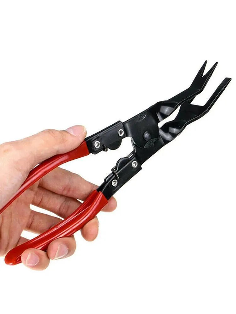 Blue car trim removal pliers with 240mm forged steel construction for interior clip and panel disassembly