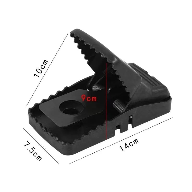 Automatic mouse cage trap with metal construction and plastic components in small, medium and large sizes