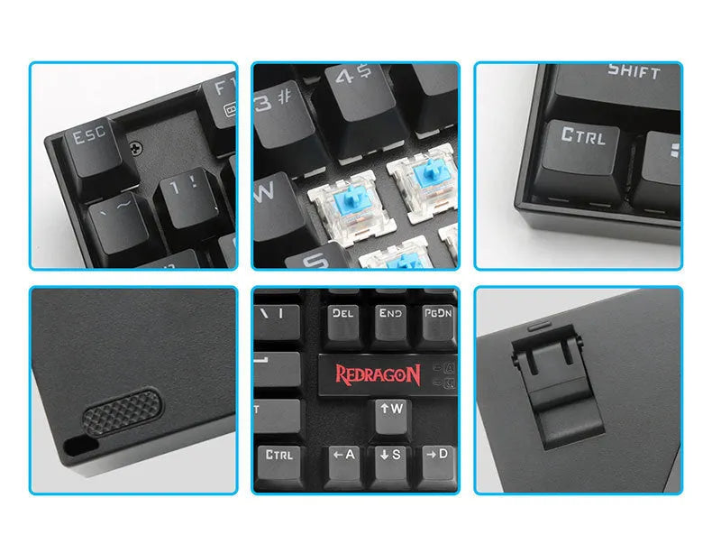 Monochrome wired mechanical gaming keyboard set with green axis switches, mouse, mouse pad, and headphones in coordinated black