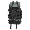 Professional outdoor mountaineering backpack 56-75L in solid colour with air cushion strap