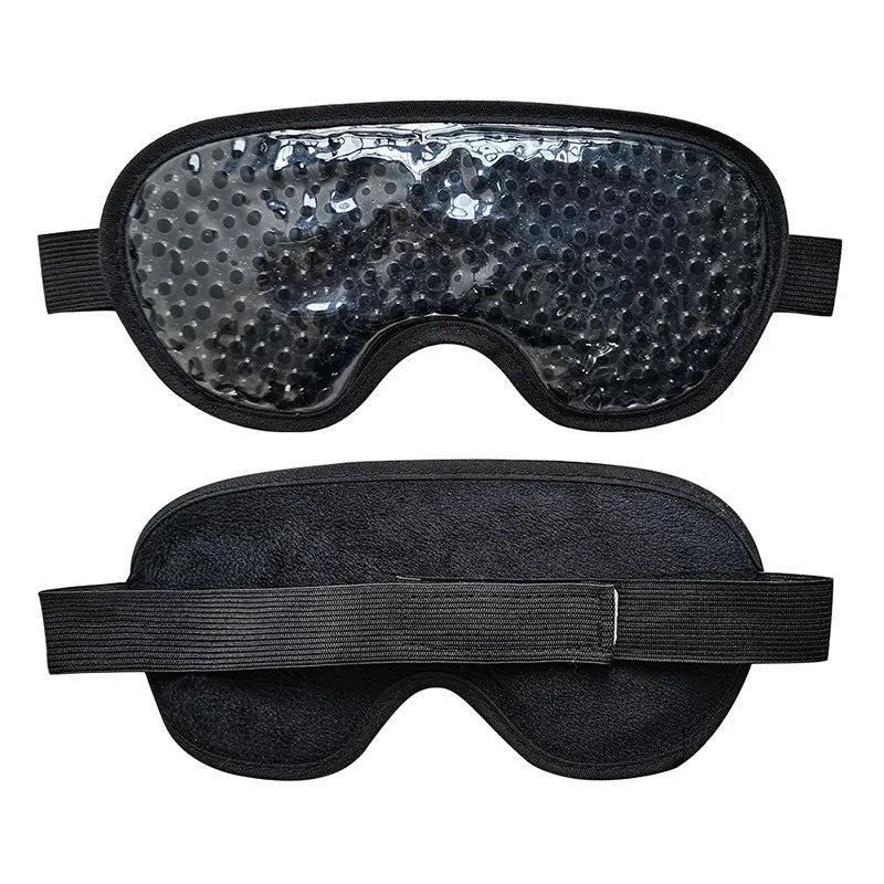 White portable heated eye mask with USB charging cable and atomising cleaning functions