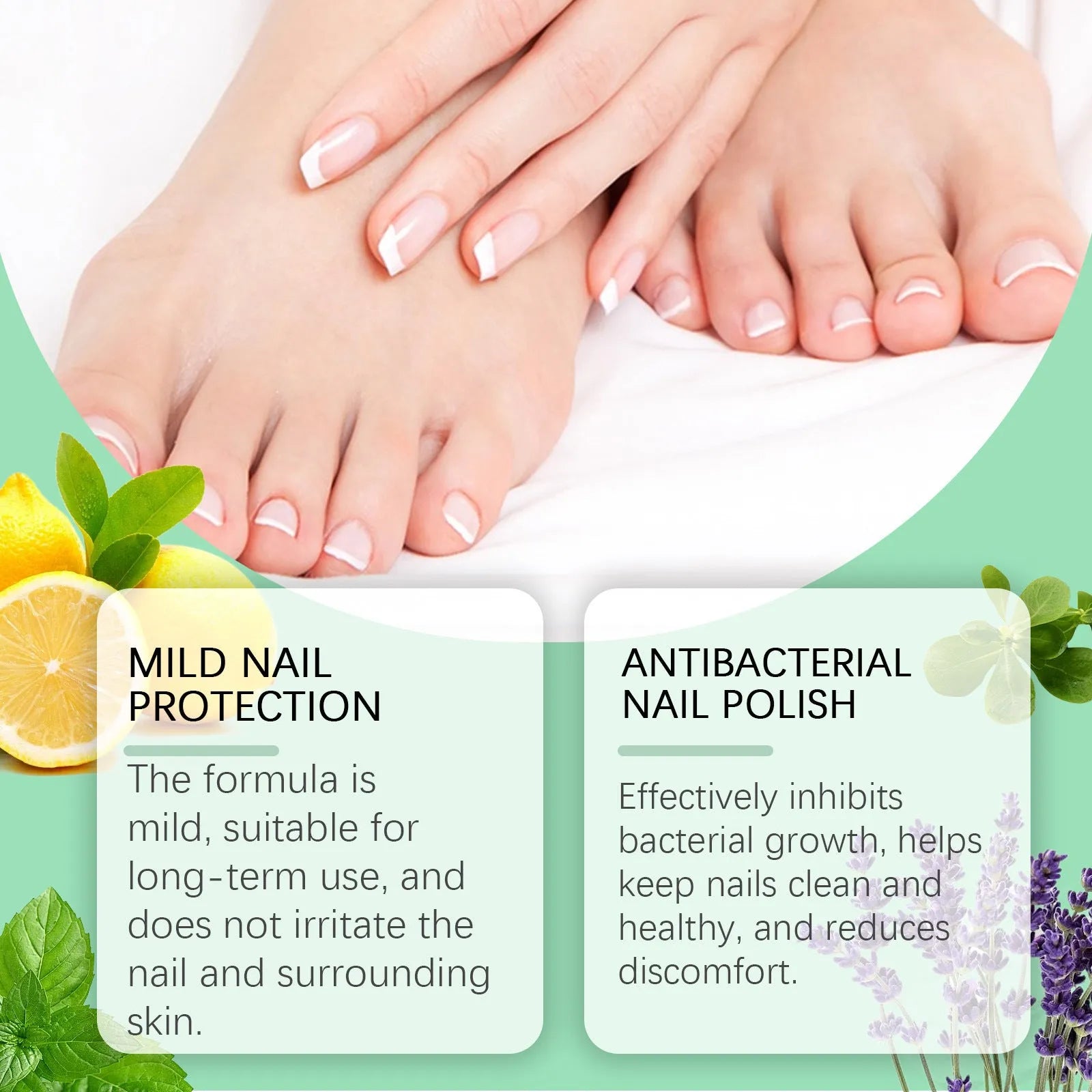 30ml bottle of nail care nursing solution for gentle daily cleaning
