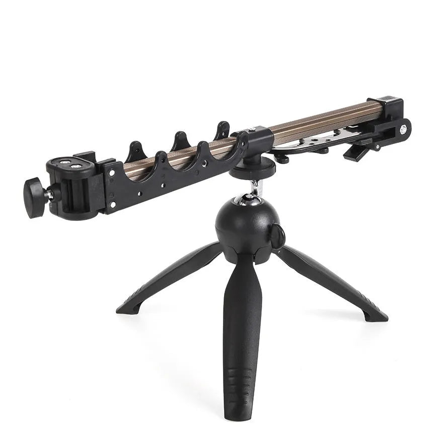 Aluminium ice fishing triangle rod holder bracket with folding tripod legs