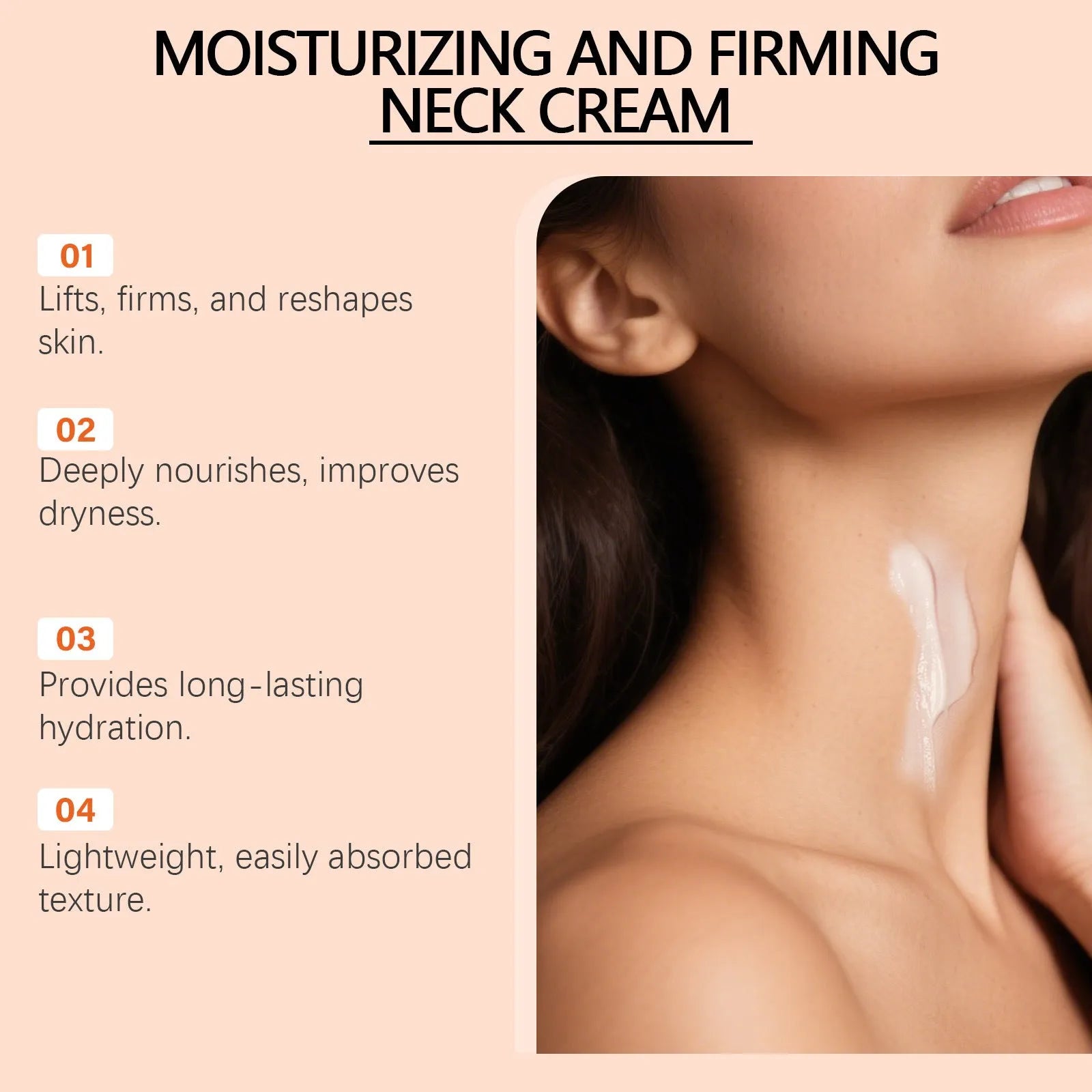 50g daily neck contour moisturising cream in compact jar packaging