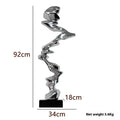 Abstract still life resin sculpture ornament in modern minimalist style for hallway and living room decoration