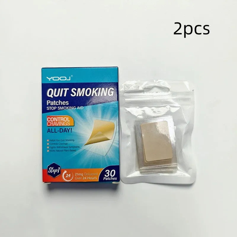 Box of 30 plant extract nicotine replacement patches for smoking cessation