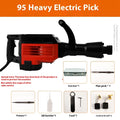 Concrete industrial grade 95 electric pick heavy duty with hexagonal chuck and power cable
