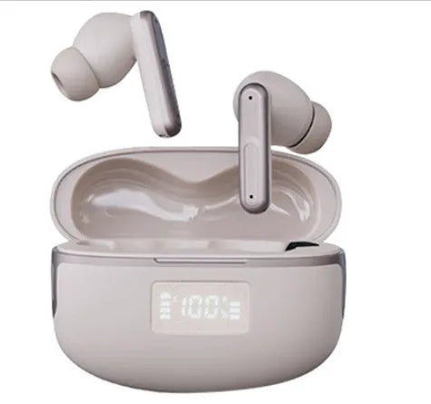 A28 Bluetooth translation headset in white with in-ear design and noise reduction