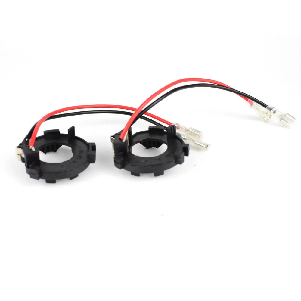Black plastic H7 LED headlight adapter bracket for Volkswagen car models