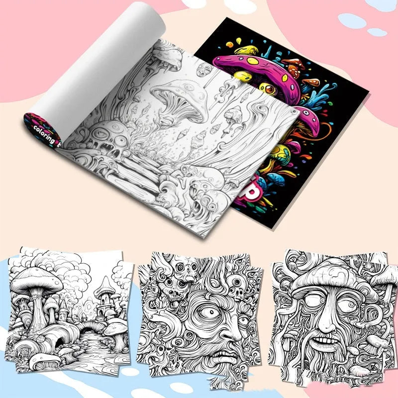 A5 landscape painting book in acid tour colour, 200mm wide paper drawing book