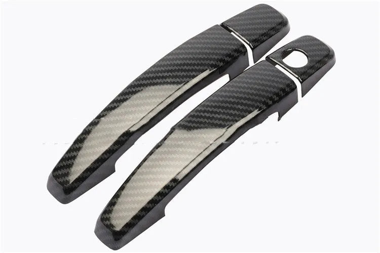 Carbon fibre handle decoration for Opel Vauxhall Astra H/J 2004-2015 vehicles in classic cruze colour