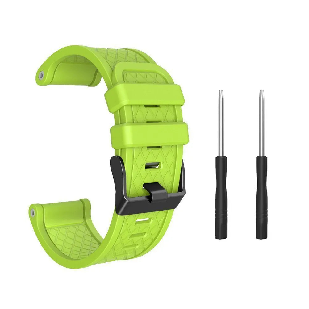 26mm silicone sports watch strap in multiple colours compatible with Jiaming watches