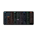 Super large office mouse mat displaying full English computer shortcut keys pattern on stain-resistant surface