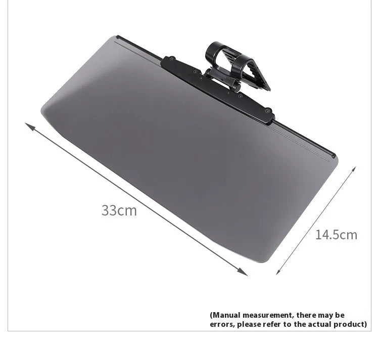 Universal car sunshade front gear sunscreen heat insulator with ABS resin visor and Polycarbonate clip 33x14.5cm size