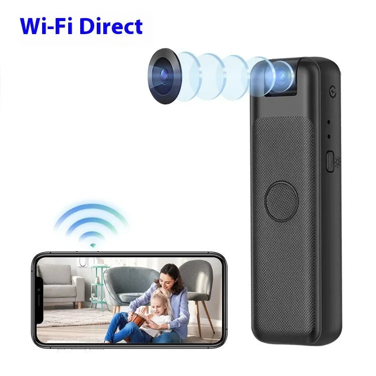 Black back splint surveillance camera with Type-C connection and WIFI capability for professional monitoring