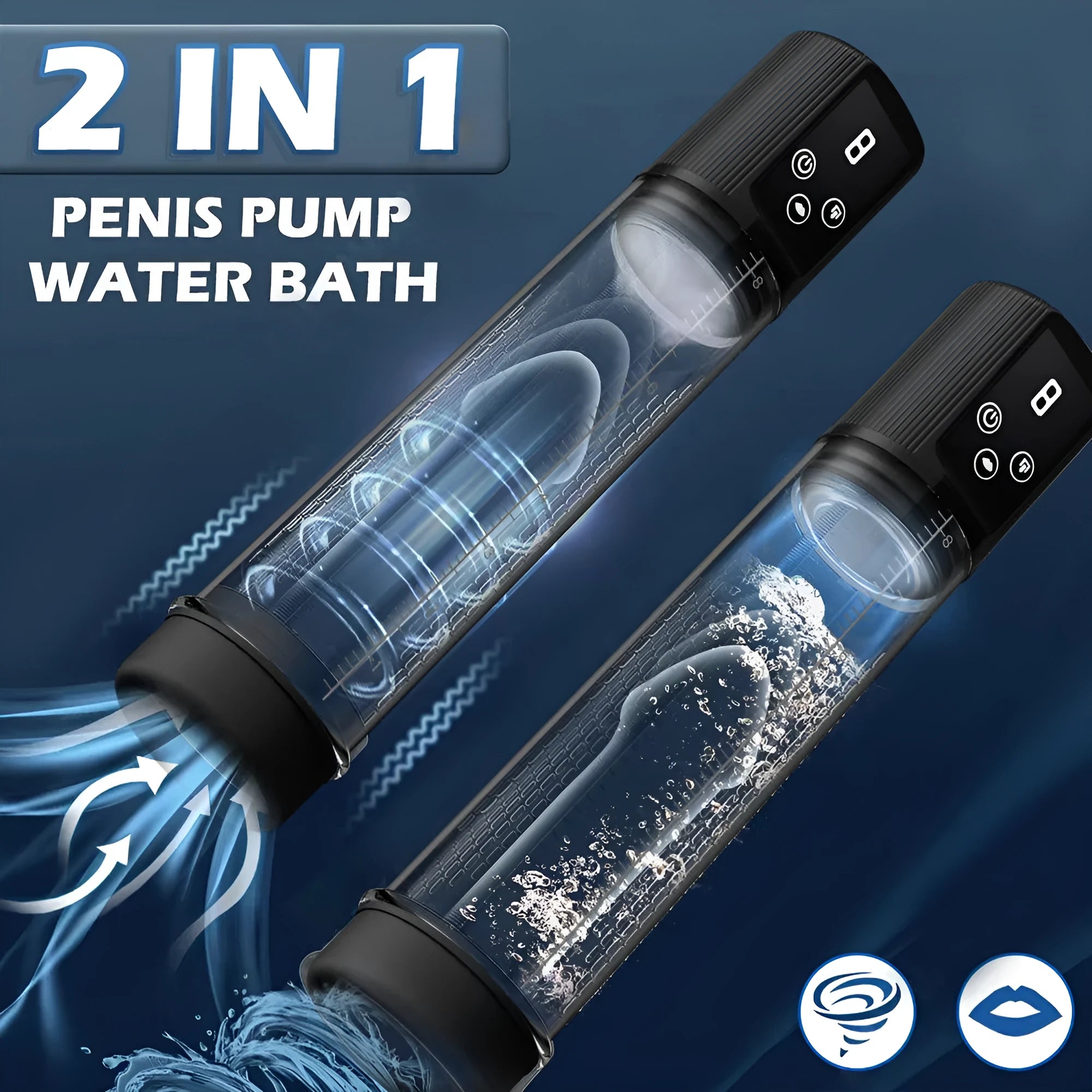 Diqiao coloured electric pump penis stretching device for men made from ABS and TPE materials