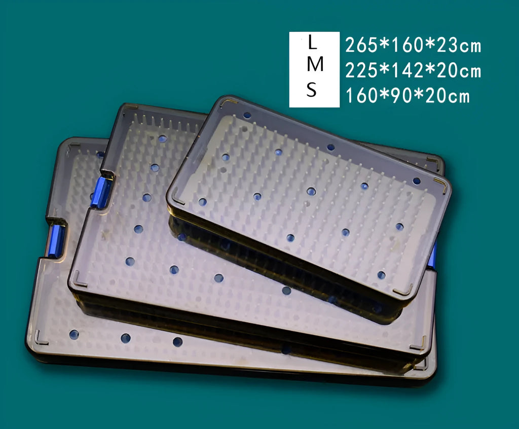 Silicone disinfection box for ultrasonic cleaners in three different sizes