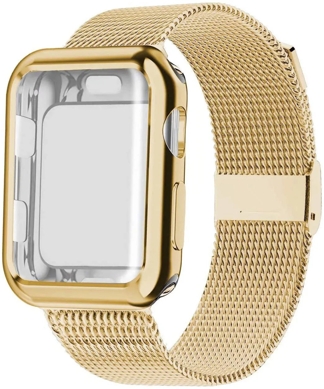Magnetic Milanese loop metal band with TPU lining for Apple Watch in multiple colour options.