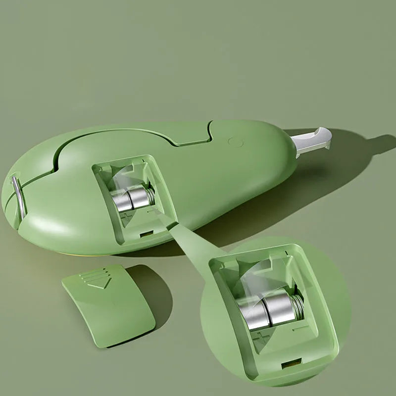 Professional LED light pet nail clipper for small dogs and cats in green, pink and white colours