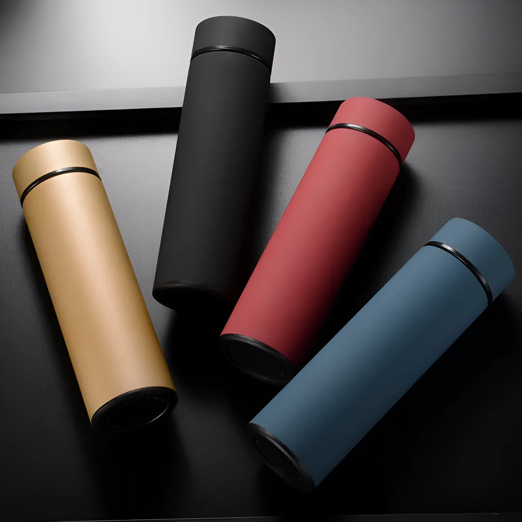 450ml stainless steel water bottle with double-wall vacuum insulation and copper coating