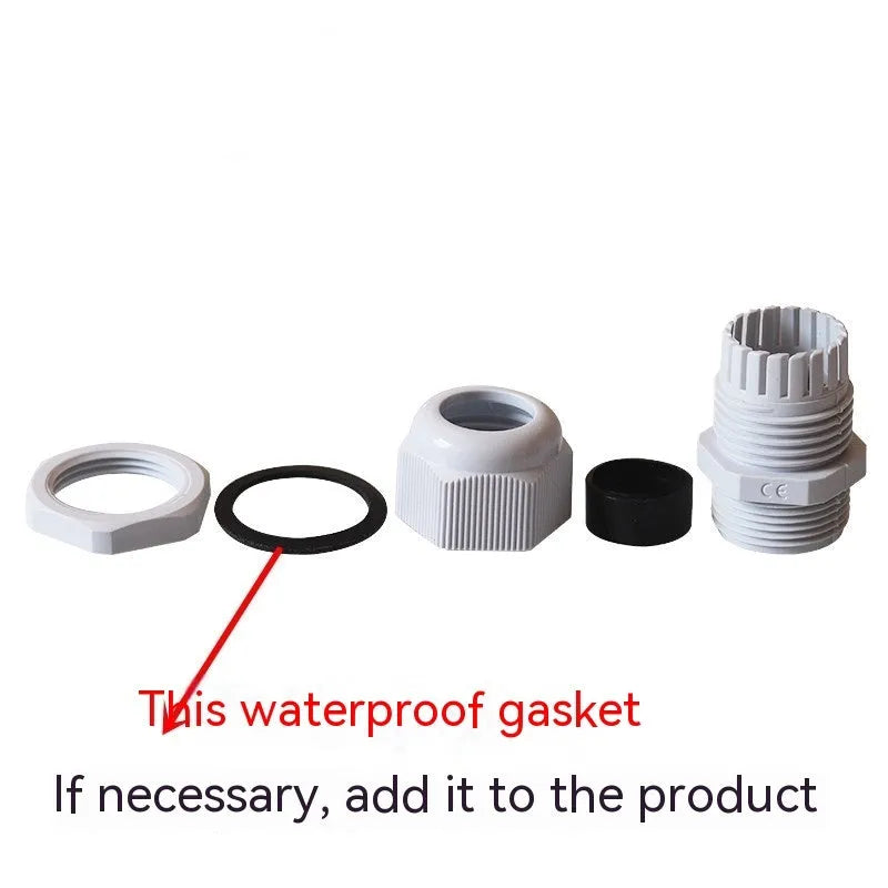 PG11 nylon cable waterproof connector in black with IP68 protection