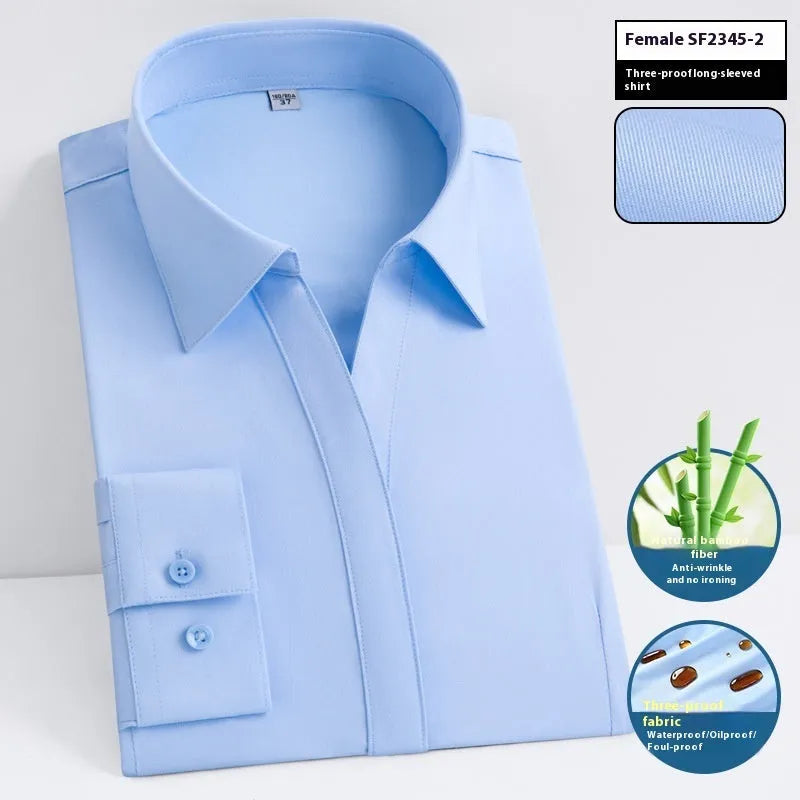 Men's slim fit bamboo fibre short sleeve shirt with square collar in a solid colour.