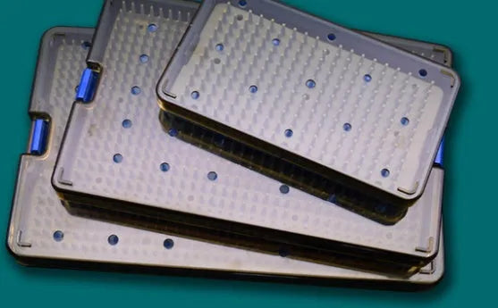Silicone disinfection box for ultrasonic cleaners in three different sizes
