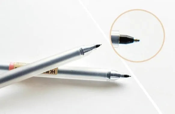 Muji 12-piece gel pen set with 0.5mm fine nibs in packaging