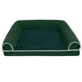 Household personality memory sponge dog mattress with cloth cover in beige, on floor