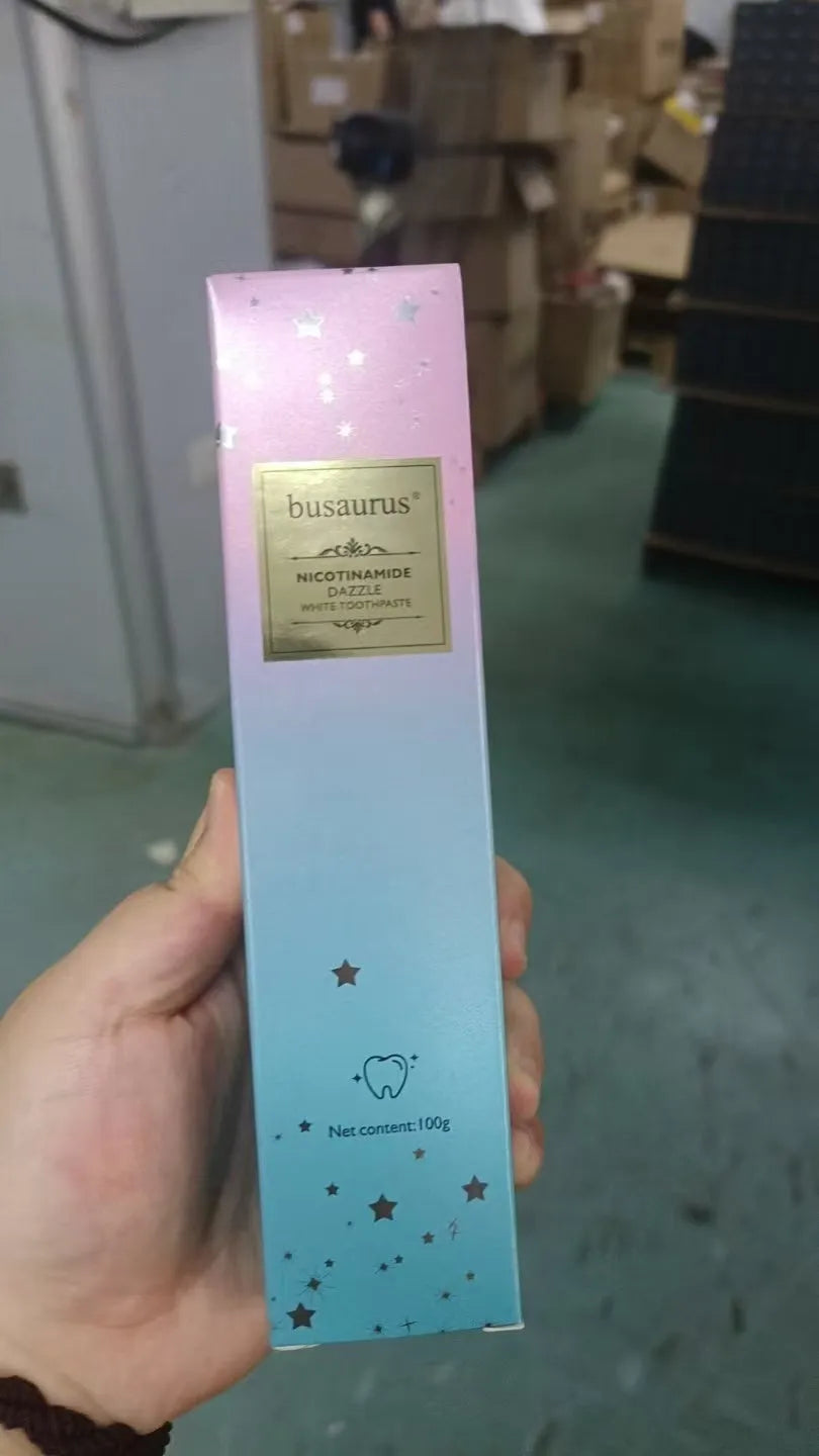 100g tube of nicotinamide dazzling white toothpaste for adult oral care