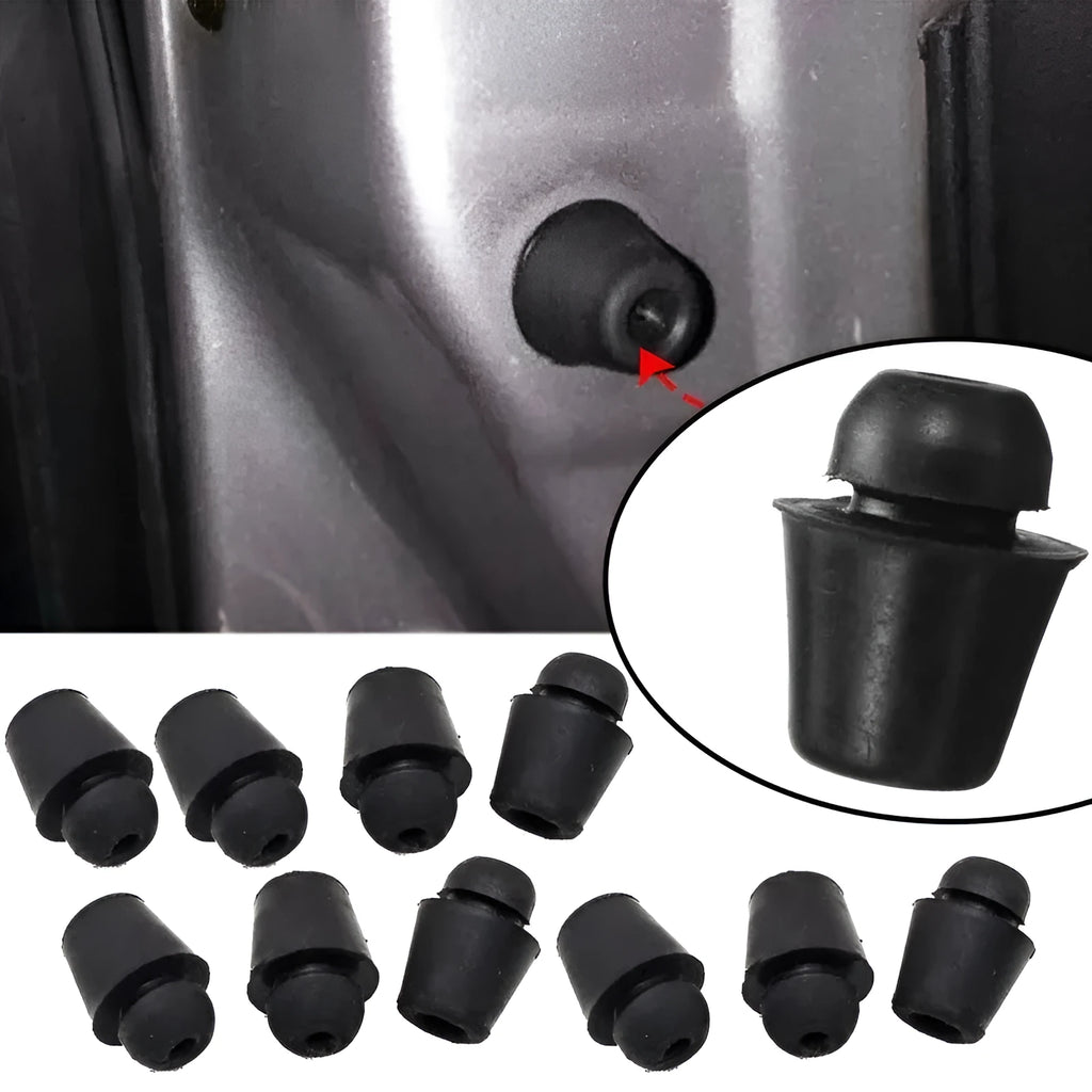 Pack of ten X16 coloured rubber automobile buckle buffer piers for shock absorption.
