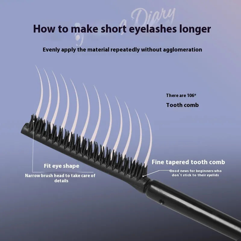 Long curling setting mascara in black and brown colour options
