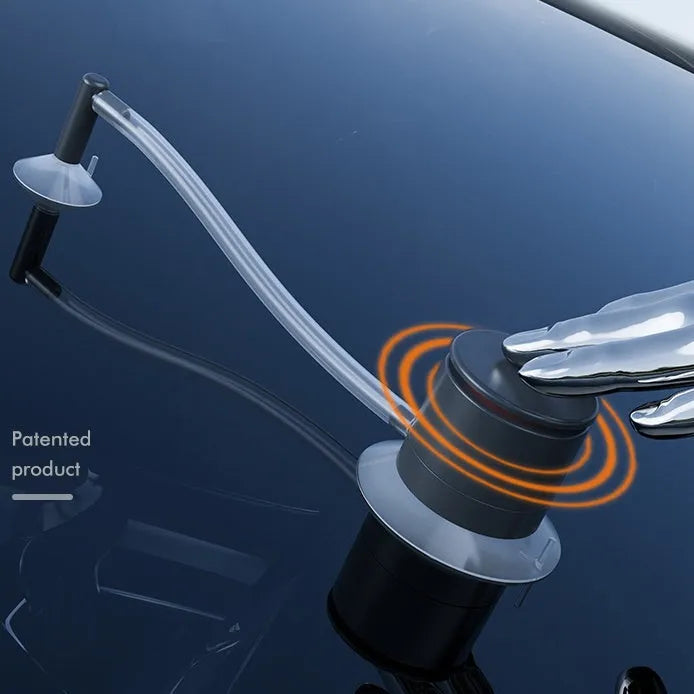 Car windscreen crack repair kit with plastic applicator and broken glass corrector for DIY windshield fixes
