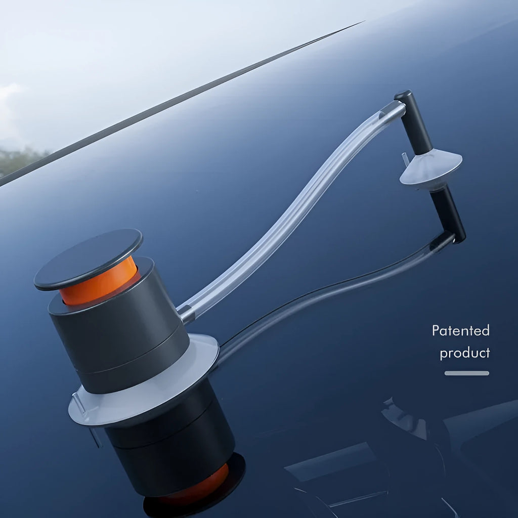 Car windscreen crack repair kit with plastic applicator and broken glass corrector for DIY windshield fixes