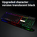 White and black USB cables with LED glow effect for gaming keyboard connections