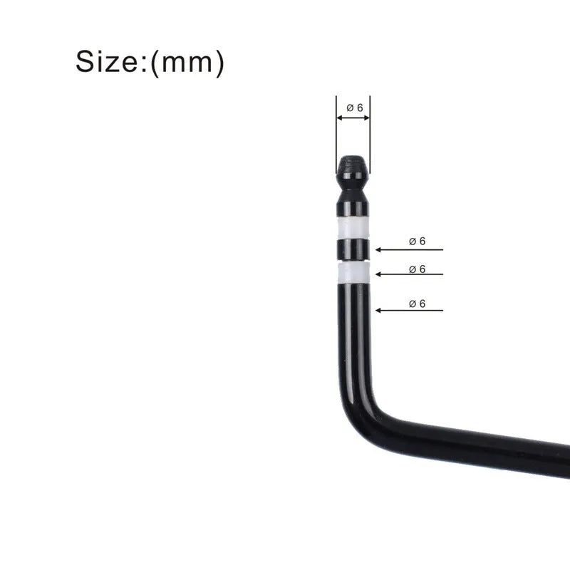 Direct plug-in metal tremolo arm for guitar in black, blue, gold, and silver colour options.