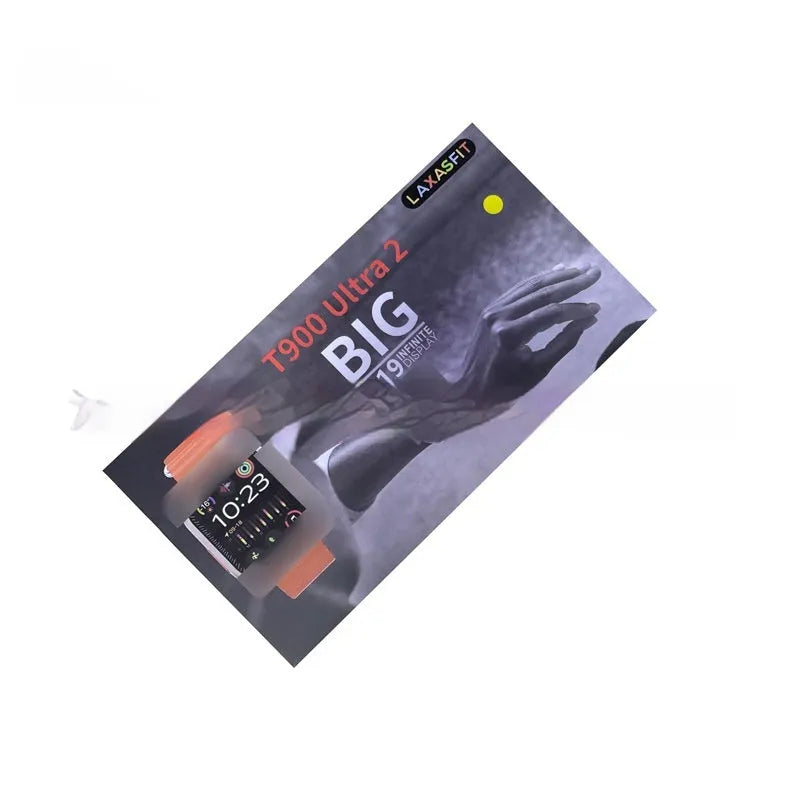 T800 T900 Ultra 2 KS smart bracelet with TFT screen showing heart rate monitoring and Bluetooth calling feature