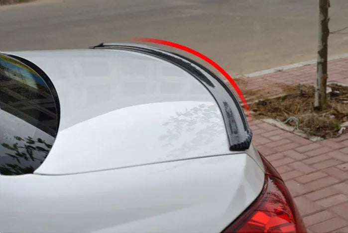 Black PU leather automobile tail decorative strip 3.2 x 150 cm for car exterior